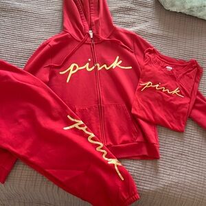Victoria’s Secret PINK Sweatsuit Set- Size Large